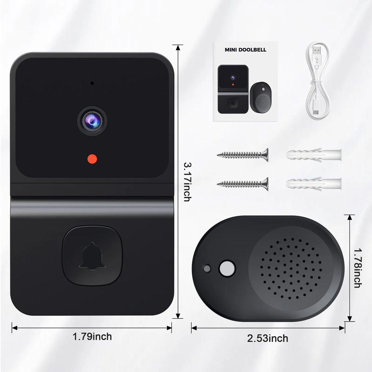 Wireless High Definition Security Camera Door Bell