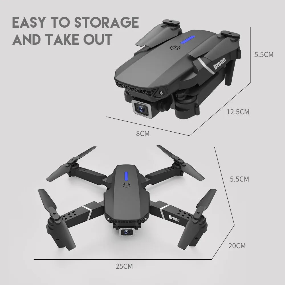 Foldable 4K / 1080P Drone With Wide Angle HD Camera