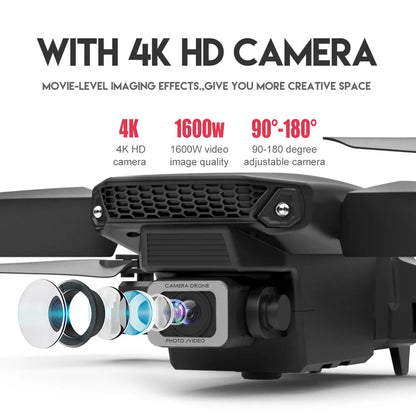 Foldable 4K / 1080P Drone With Wide Angle HD Camera