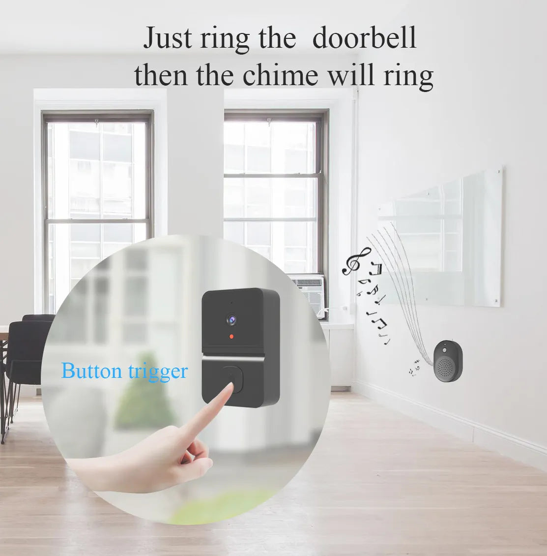 Wireless High Definition Security Camera Door Bell